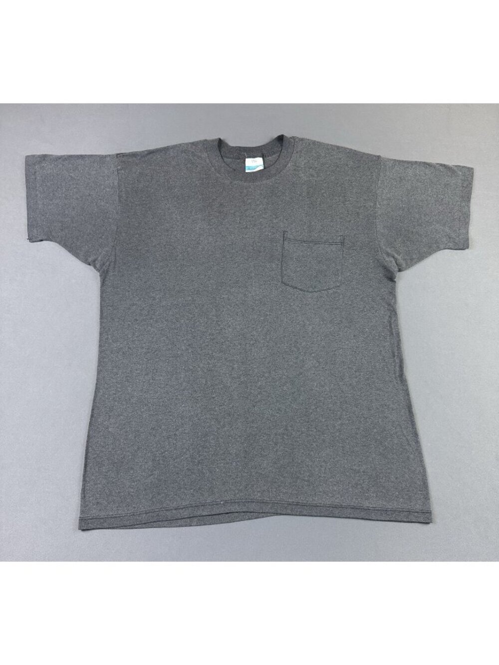 Rare Vintage 90s Fieldmaster Blank Sun Fade Smoked Out Pocket Tee Large Art